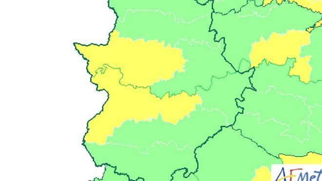 Coria registra la temperatura máxima del país a medianoche
