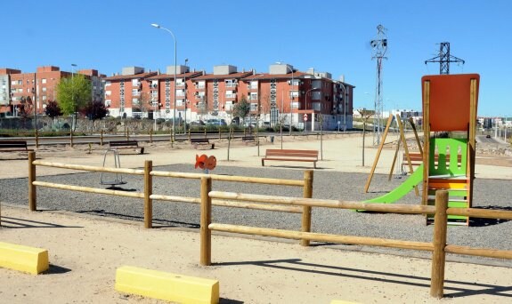 Vista del nuevo parque de San Agustín. :: brígido