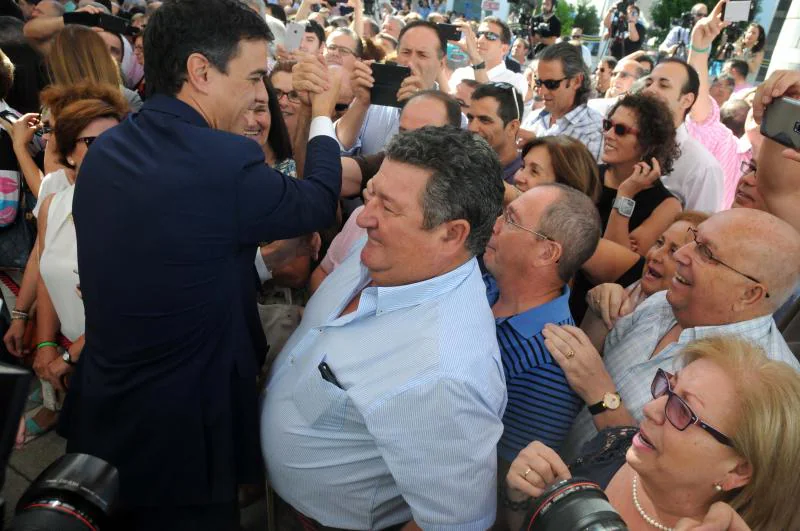 Pedro Sánchez a su llegada a la toma de posesión