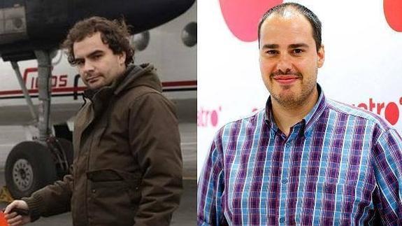 El extremeño Ángel Sastre y Antonio Pampliega, dos de los tres periodistas secuestrados. 