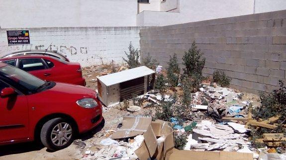 Un estercolero junto al museo de la ciudad