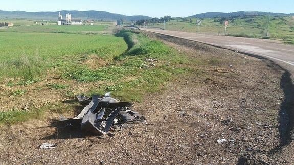 Cruce de la Ex-312 con la Ex-313 en el que ha tenido lugar el accidente. J. M. M. P.