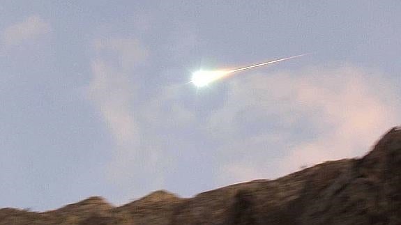 Imagen de archivo de un meteorito avistado en la Península