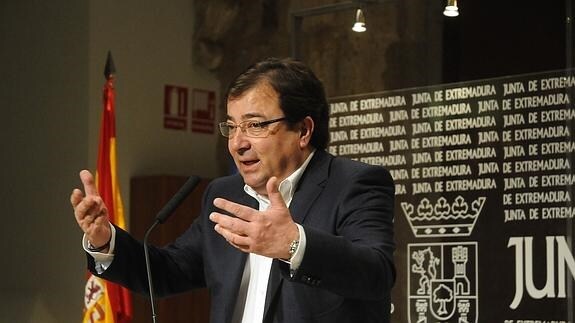 Guillermo Fernández Vara, presidente de la Junta de Extremadura. 
