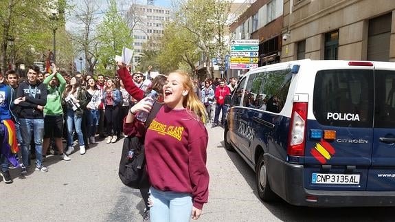 Imagen de esta mañana, en Cáceres. 