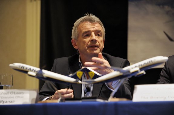 El consejero delegado de la compañía Ryanair, Michael O'Leary. :: STAN HONDA / AFP