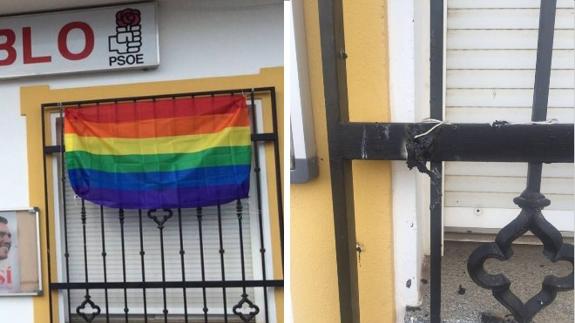 La bandera antes y después