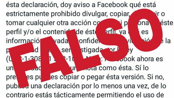 La Policía intenta frenar el nuevo bulo de Facebook