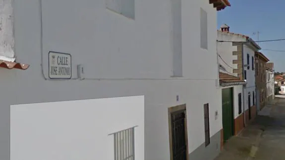 Calle José Antonio dedicada a Primo de Rivera en Ruanes