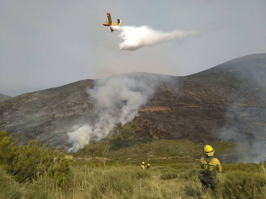 Estabilizado el incendio del Jerte tras su segunda reactivación