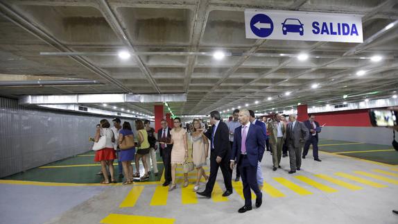 Inauguración del parking de Primo de Rivera.