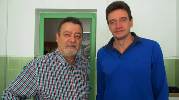 Gallego y Pérez, en el relevo. :: p. d. cruz