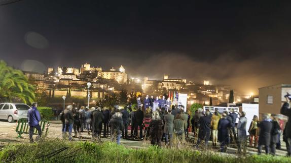 Inauguración del nuevo sistema de alumbrado.