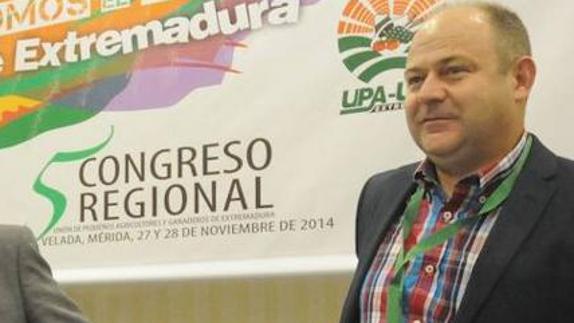 Maximiano Alcón,  secretario de Organización de UPA-UCE Extremadura