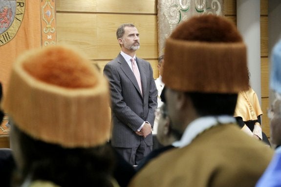 Don Felipe, el pasado octubre en Cáceres. :: lorenzo cordero