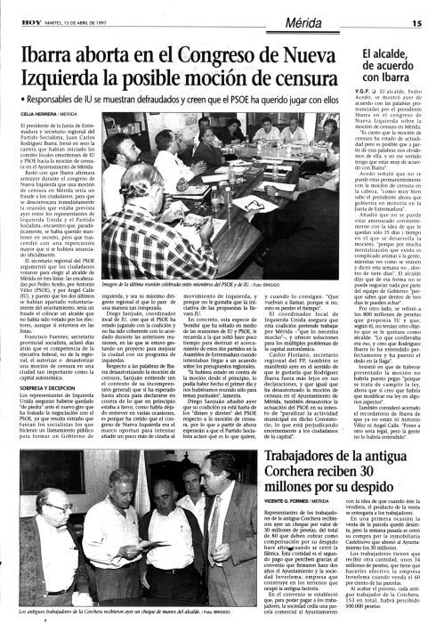 La moción de censura en Mérida no prosperó. 