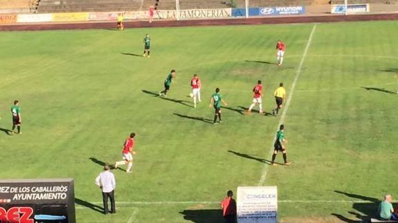 Imagen del partido de Copa Federación disputado en Jerez el 21 de agosto