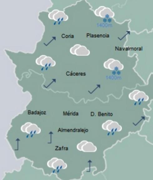 Previsión del tiempo para hoy de la Aemet