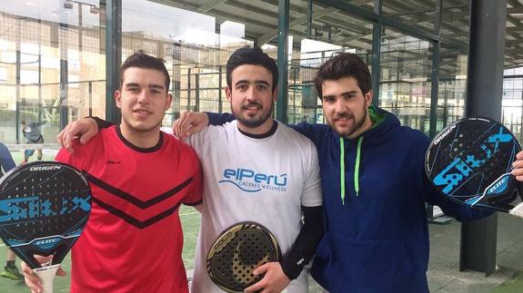 Javier Rodríguez, Jorge Señorán y Teo Zapata.