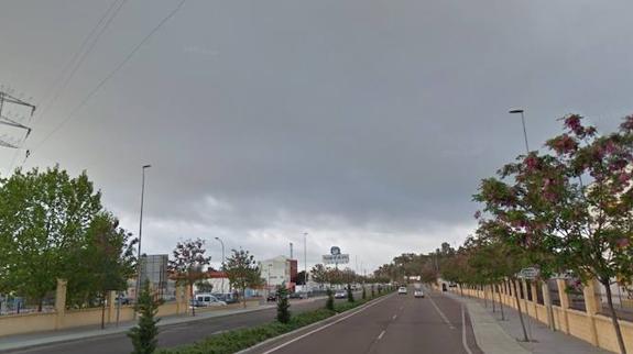 Carretera de Cáceres, donde se encuentra la gasolinera en la que sucedieron los hechos.