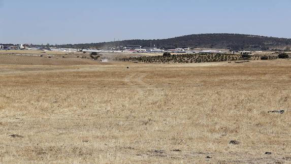 Terrenos en los que se proyecta el aeródromo de Cáceres:: HOY