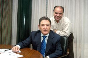 Alfonso Gallardo y Juan Sillero, dirigentes de Refinería Balboa. / HOY