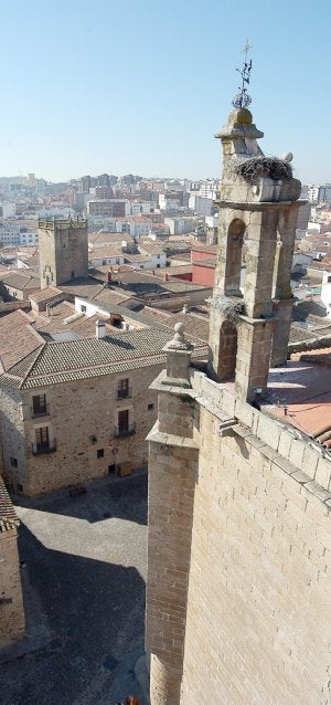 Vista  de la ciudad de Cáceres