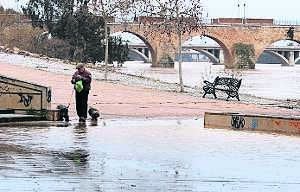 El sol da una tregua a la crecida del Guadiana