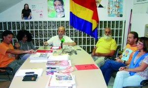 Asamblea local de IU anoche en Fregenal, donde se decidió apoyar al PSOE en la localidad. ::                             J. I. MÁRQUEZ