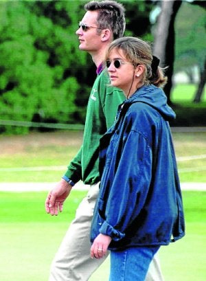 Los duques de Palma en  el Open de España de  Golf celebrado en 1998  en Barcelona.  ::                             GUSTAU NACARINO/REUTERS