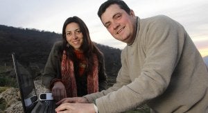 Elena Arroyo y Juan Carlos Herrero, dos de los creadores de Barrunta Sentidos. ::                             ANDY SOLÉ