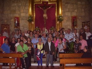 Participantes en el hermanamiento celebrado en Torremenga. ::                             O. S.