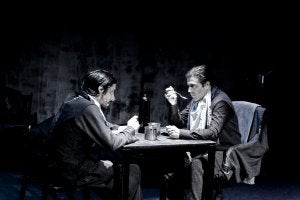 Fermín Núñez y Diego Ramos actúan en la obra de 'El Desván'. ::
G. C.