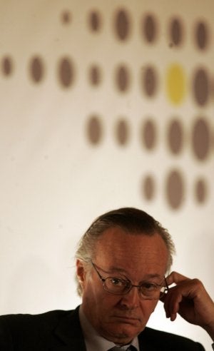 El exministro y actual presidente de Vueling, Josep Piqué, en una imagen de 2007. ::                             JOSEP LAGO / AFP