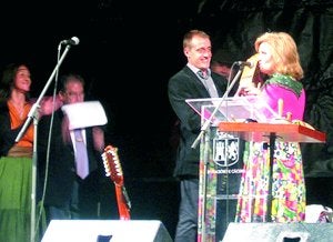 David Rodríguez durante la entrega del premio. ::
A.G.S.B.