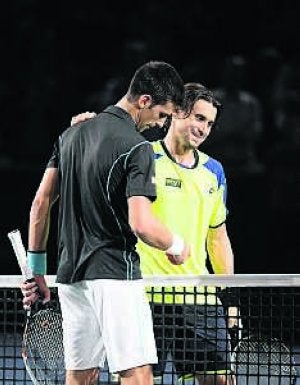 Djokovic y Ferrer. ::
C. SAIDI / AFPE