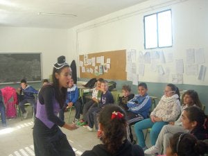 Alumnos durante una de las sesiones. ::
C.P.G.E.