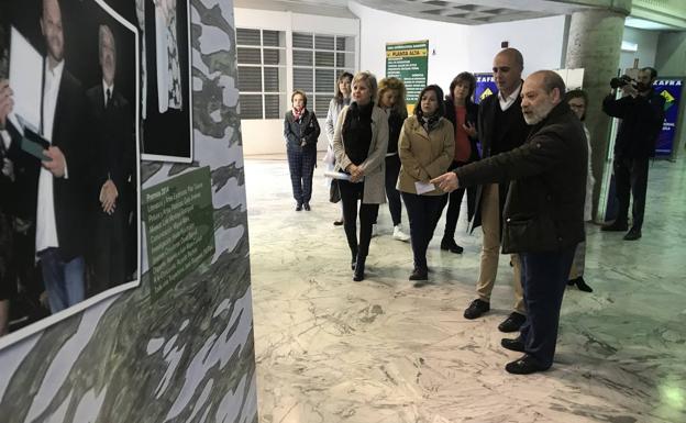 Exposición Ríos de memoria en el pabellón central 