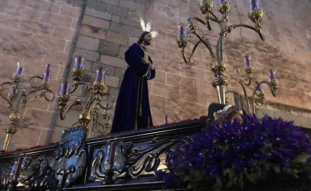 Jesús Cautivo a su salida de La Canderaria 