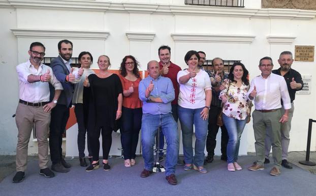 La Candidatura de Ciudadanos para Zafra el día de su presentación 