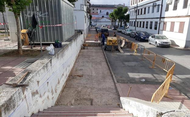 Obras en la barriada del Príncipe 