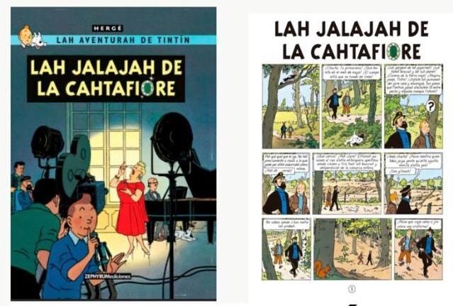El cómic de Tintín escrito en castúo se presenta esta tarde en Atenea