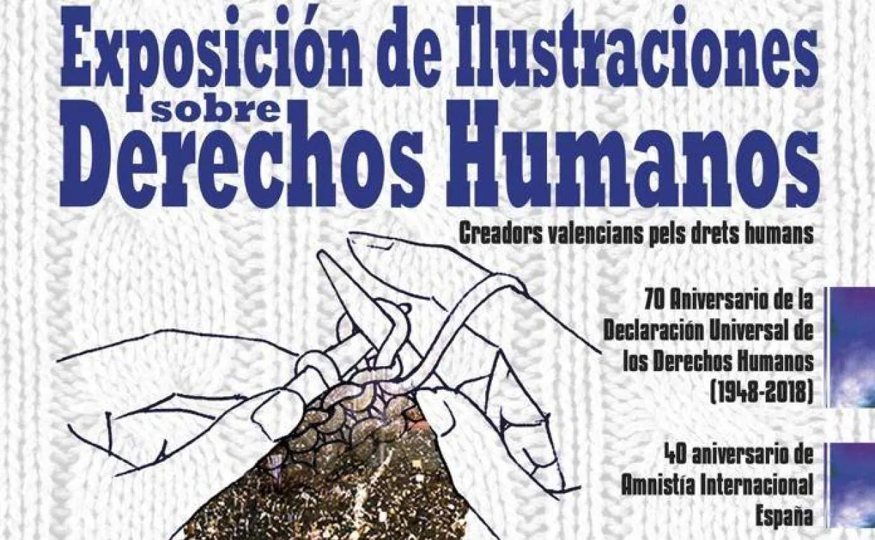 Cartel de la exposición sobre derechos humanos 