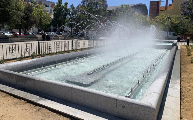 LA fuente ya echa agua 