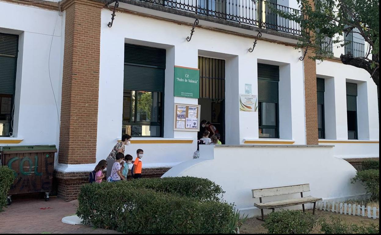 Uno de los colegios de Zafra que este 10 se septiembre comenzaba el curso 