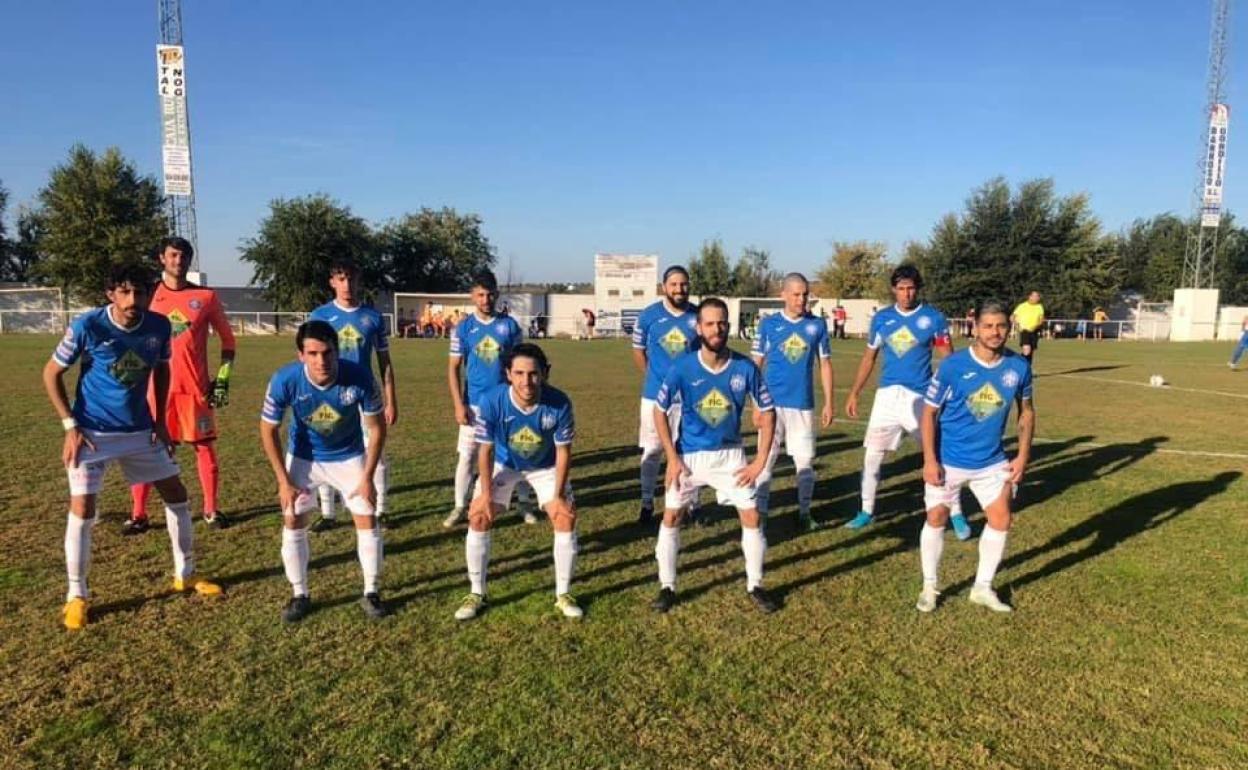 Once inical del Zafra en uno de los partidos disputados esta temporada 