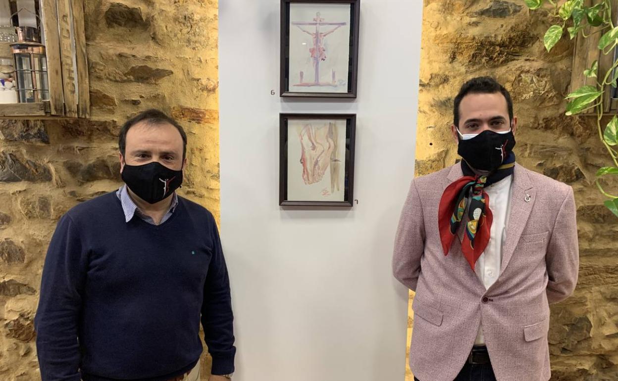 Diego Pinilla plasma en acuarelas al Cristo de los Desamparados y momentos clave de la cofradía