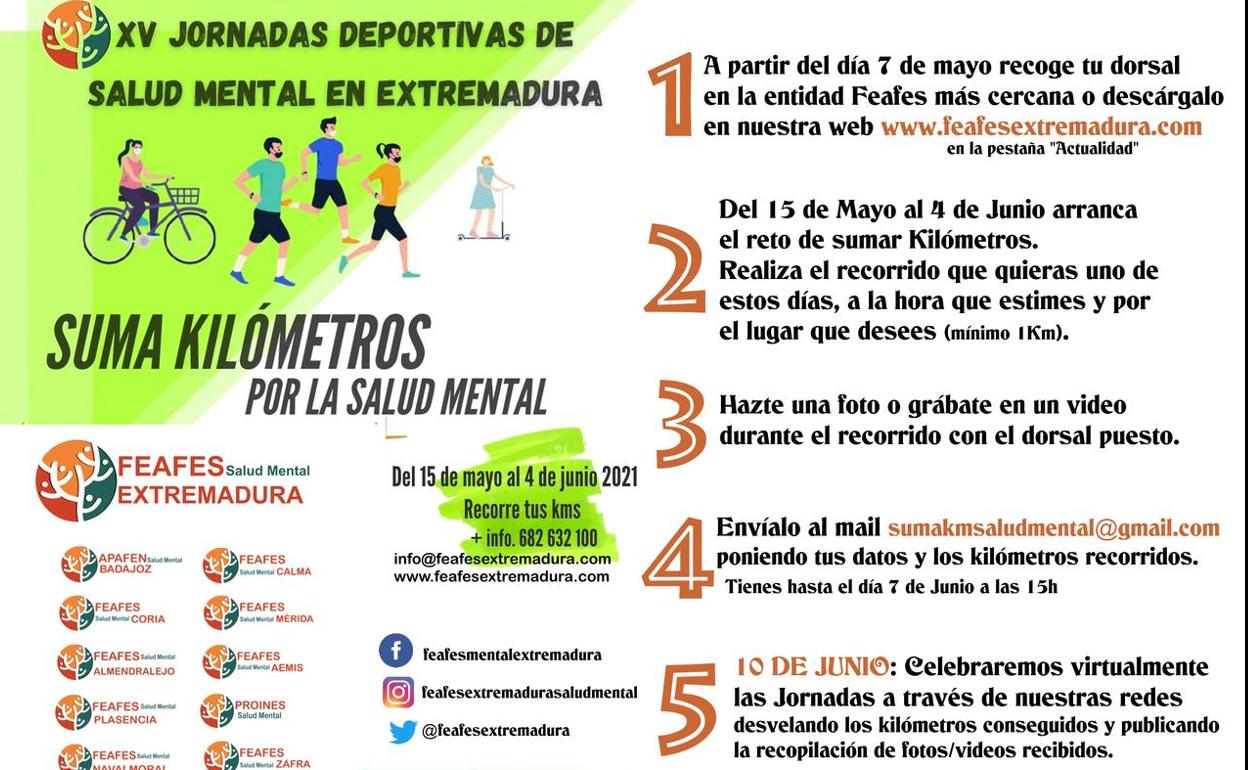 Feafes organiza las XV Jornadas Deportivas de Salud Mental en Extremadura