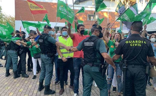 Protesta de APAG Extremadura Asaja 