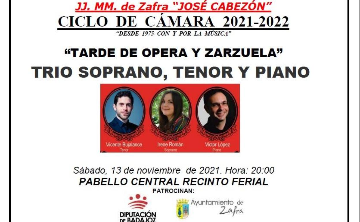 Juventudes Musicales propone hoy sábado una tarde de ópera y zarzuela